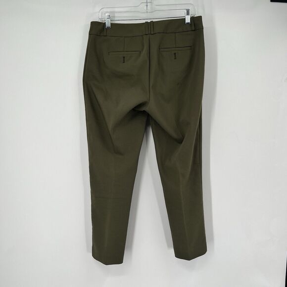 Women's 6 Liz Claiborne Career Emma Classic Stretch Dress Pants Olive Green - Picture 3 of 10